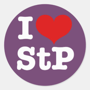 I Heart St. Paul / St. Peter Classic Round Sticker