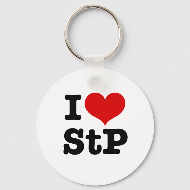 I Heart St. Paul / St. Peter Keychain (Front)