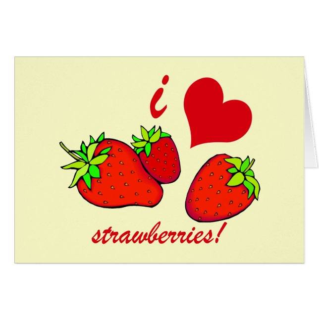 I heart strawberries (Front Horizontal)