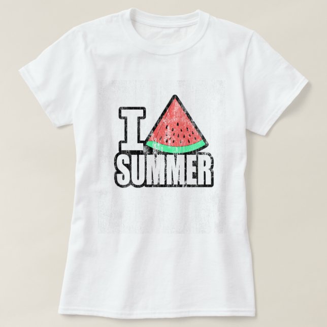 I Heart Summer DS T-Shirt (Design Front)