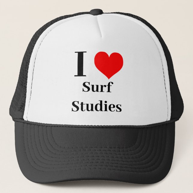 I heart Surf Studies Trucker Hat (Front)
