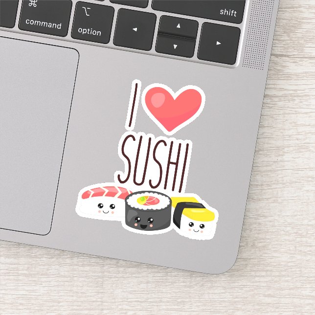 i heart sushi quote rolls sashimi surimi food (Detail)