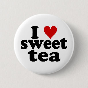 I Heart Sweet Tea 2 Inch Round Button