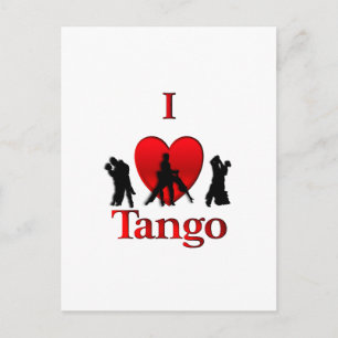 I Heart Tango Postcard
