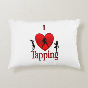 I Heart Tap Dance Accent Pillow