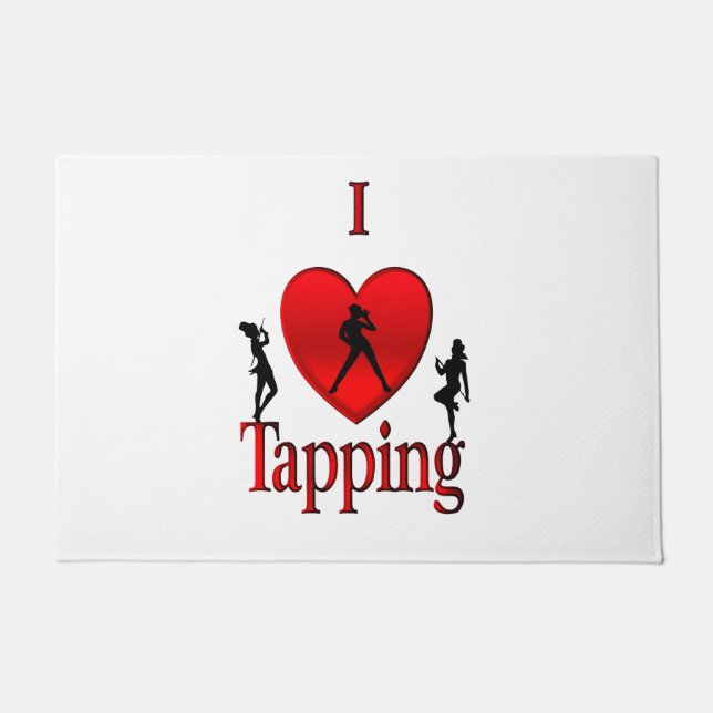 I Heart Tap Dance Doormat (Front)