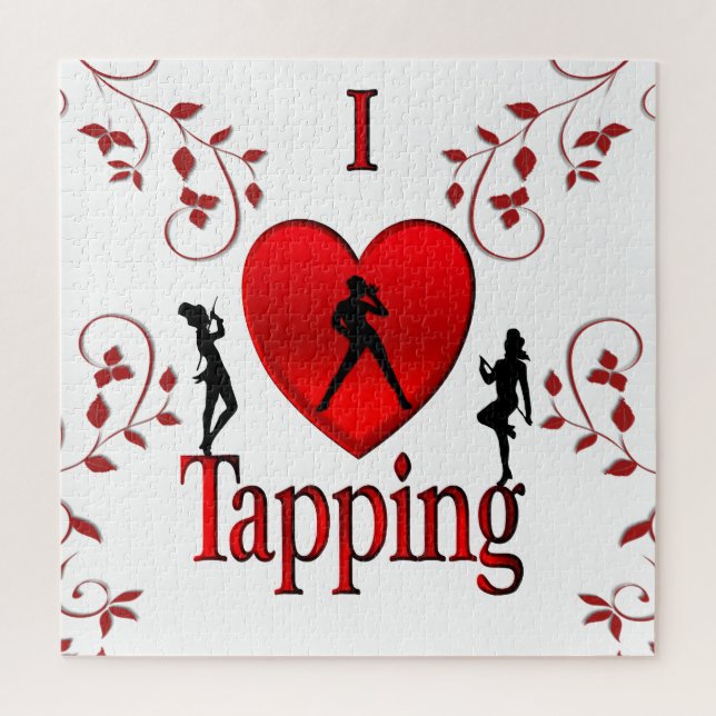I Heart Tap Dance Jigsaw Puzzle (Vertical)