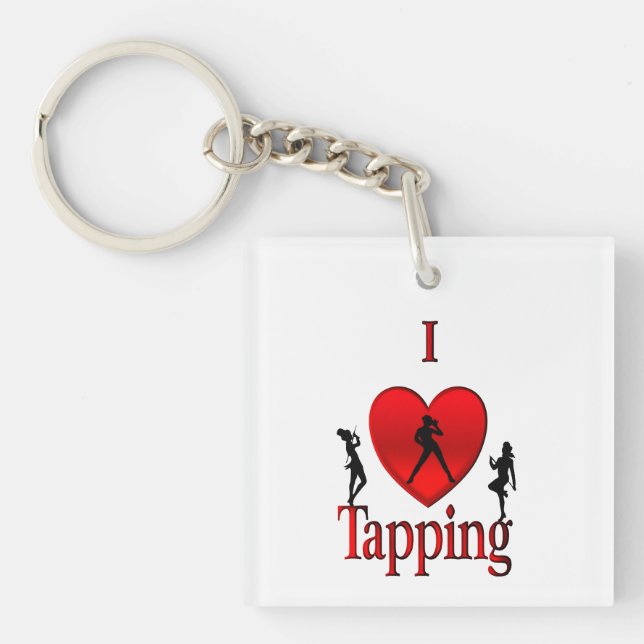 I Heart Tap Dance Keychain (Front)