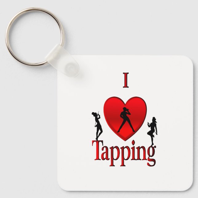 I Heart Tap Dance Keychain (Front)