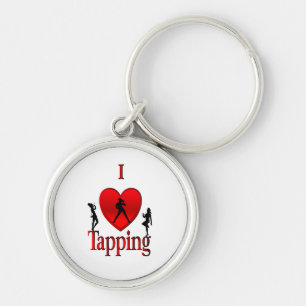 I Heart Tap Dance Keychain