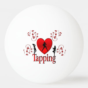 I Heart Tap Dance Ping Pong Ball