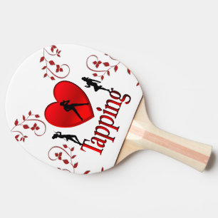 I Heart Tap Dance Ping Pong Paddle