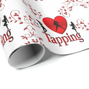 I Heart Tap Dance Wrapping Paper