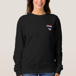 I Heart Thailand Fun Thai Flag Heart Sweatshirt