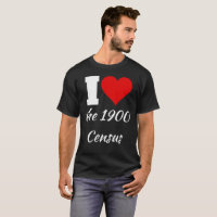 I Heart the 1900 Census Shirt