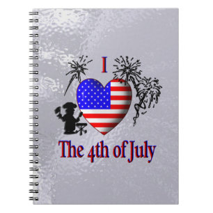 I Heart the 4th of July Notebook