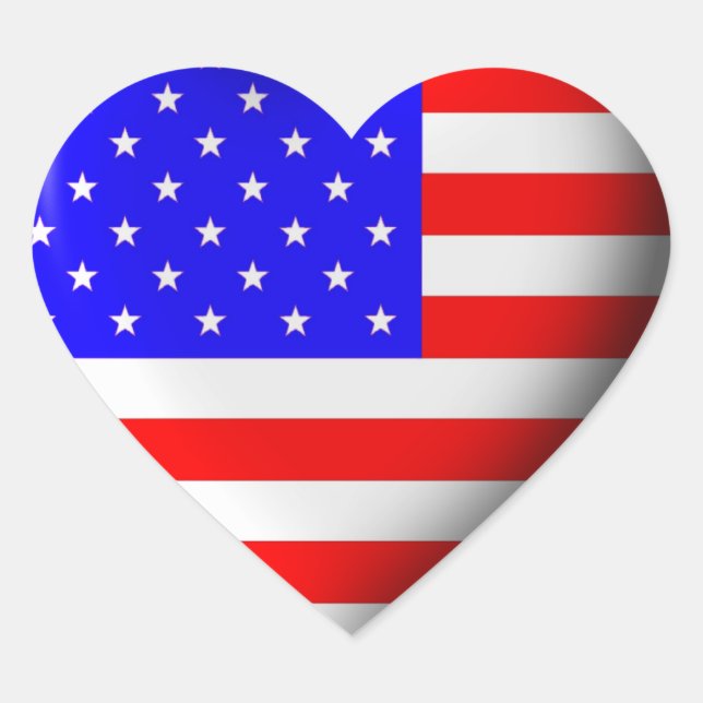 I Heart the 4th of July Sticker (Front)