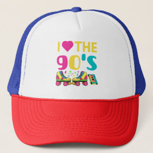 I Heart The 90 S, vintage retro 90s outfit Trucker Hat