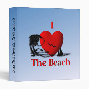 I Heart The Beach Binder