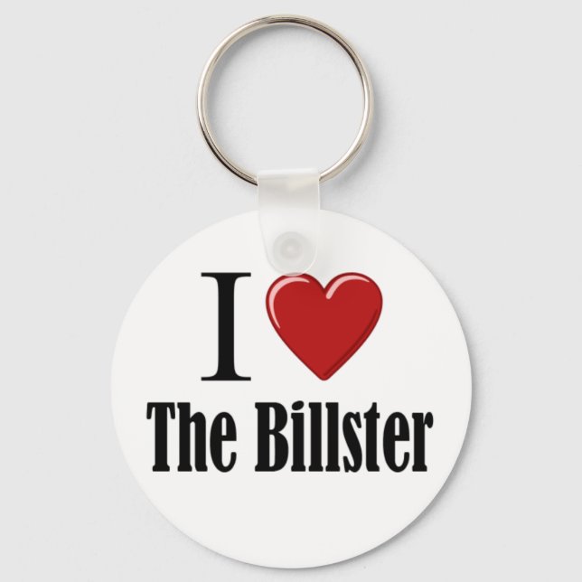 I Heart The Billster Keychain (Front)