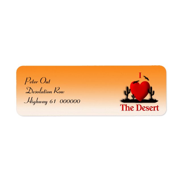 I Heart The Desert (Front)