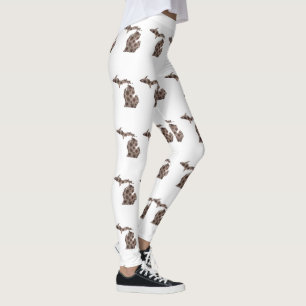 I heart the Great Lakes - Petoskey stone Leggings