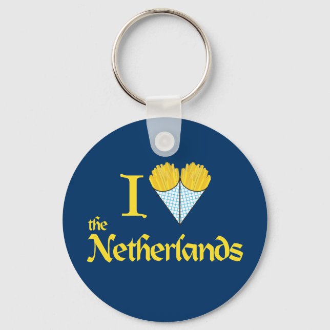 I Heart the Netherlands Keychain (Front)