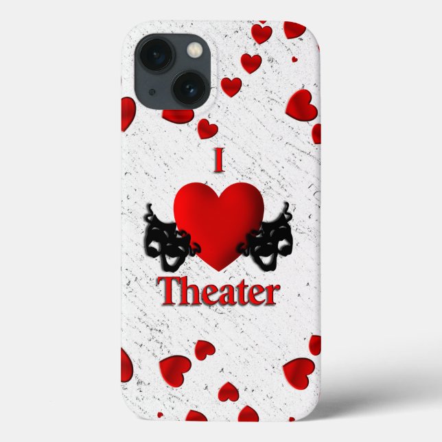 I Heart Theatre Case-Mate iPhone Case (Back)