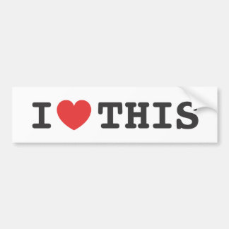 I Heart THIS Bumper Sticker