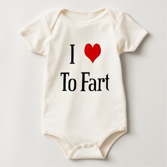 I Heart to Fart Baby Baby Bodysuit