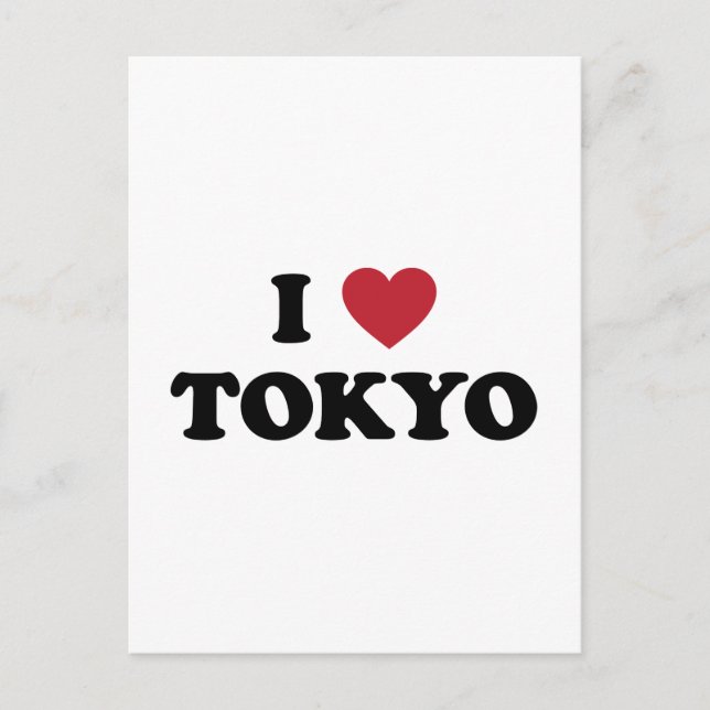 I Heart Tokyo Japan Postcard (Front)