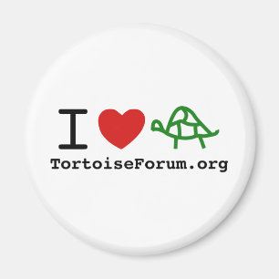 I Heart Tortoises Refrigerator Magnet