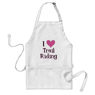 I Heart Trail Riding Standard Apron