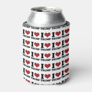I Heart Trump for President Can Cooler