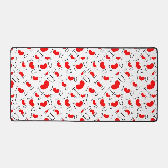 I Heart U Desk Mat (Front)