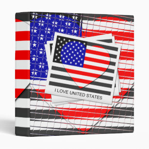I heart United States Binder