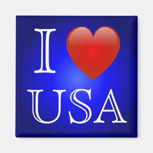 I Heart USA Magnet