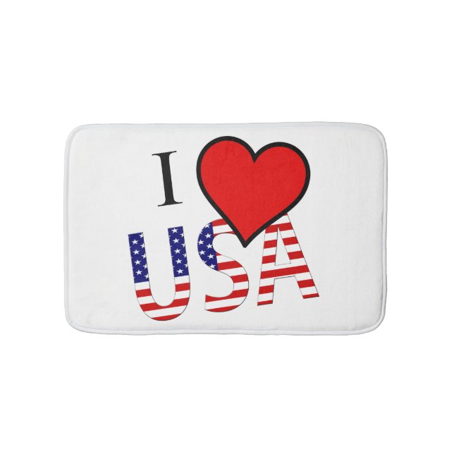 I Heart USA overlay bmcnt Bath Mat (Front)