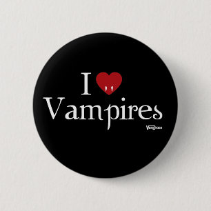I Heart Vampires 2 Inch Round Button