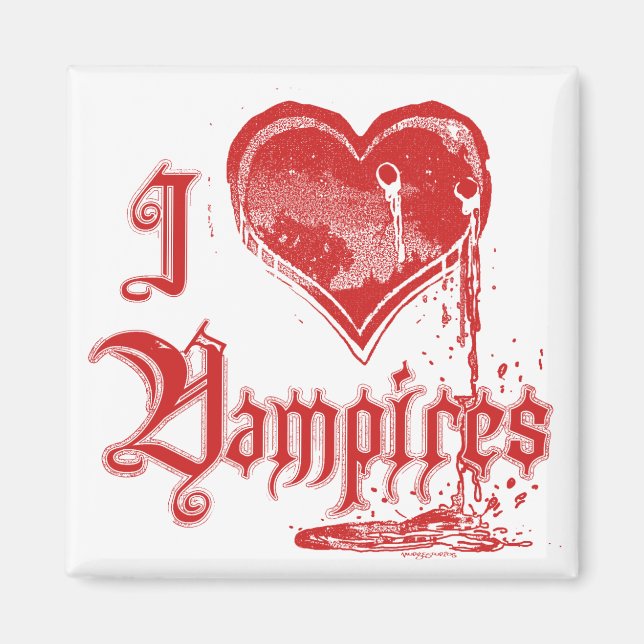 I Heart Vampires Magnet (Front)