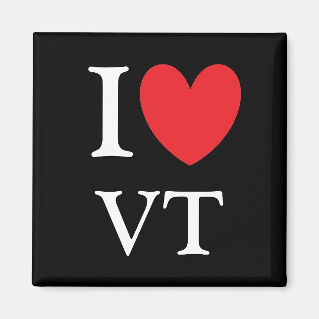 I Heart Vermont Magnet (Devant)