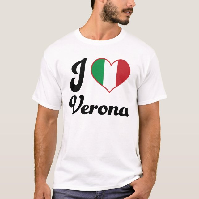 I Heart Verona Italy (Love) T-Shirt (Front)