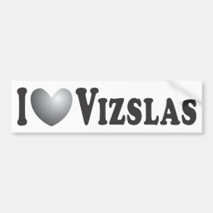 I Heart Vizslas - Bumper Sticker