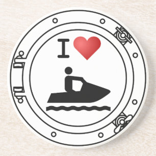 I Heart Waverunners Coaster