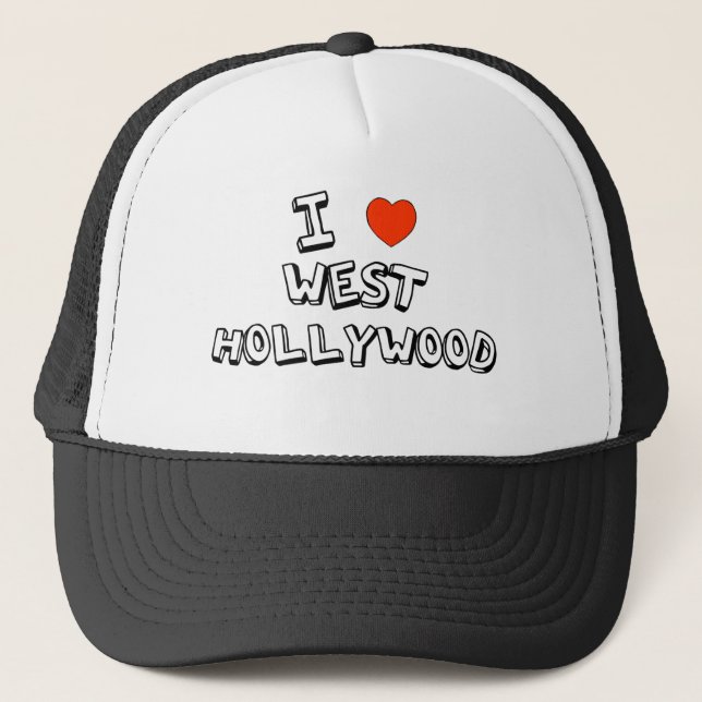 I Heart West Hollywood Trucker Hat (Front)