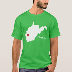 I Heart West Virginia- Customizable City T-Shirt