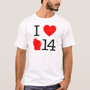 I Heart Wisconsin 14 T-Shirt