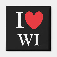 I Heart Wisconsin Magnet