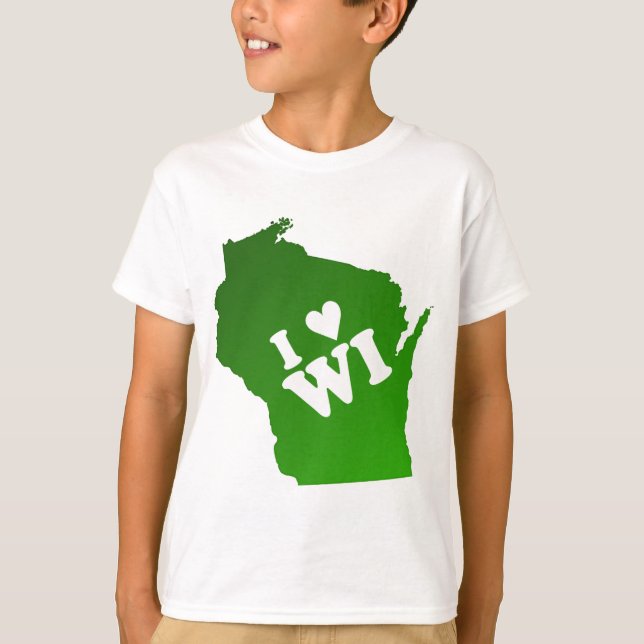 I Heart Wisconsin T-Shirt (Front)