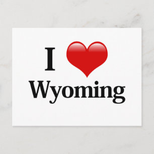 I Heart Wyoming Postcard
